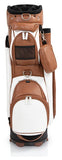 Jucad Style golftas - cartbag (bruin-wit)