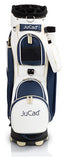 Jucad Style golftas - cartbag (wit-blauw-beige)