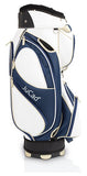 Jucad Style golftas - cartbag (wit-blauw-beige)