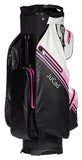 JuCad Aquastop Plus golftas - cartbag (zwart-wit-roze)
