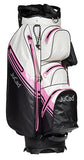 JuCad Aquastop Plus golftas - cartbag (zwart-wit-roze)