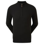 Footjoy Wolmix halve rits golf pullover trui | kleur: Zwart