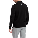 Footjoy Wolmix halve rits golf pullover trui | kleur: Zwart