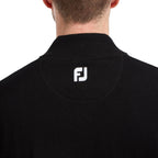 Footjoy Wolmix halve rits golf pullover trui | kleur: Zwart