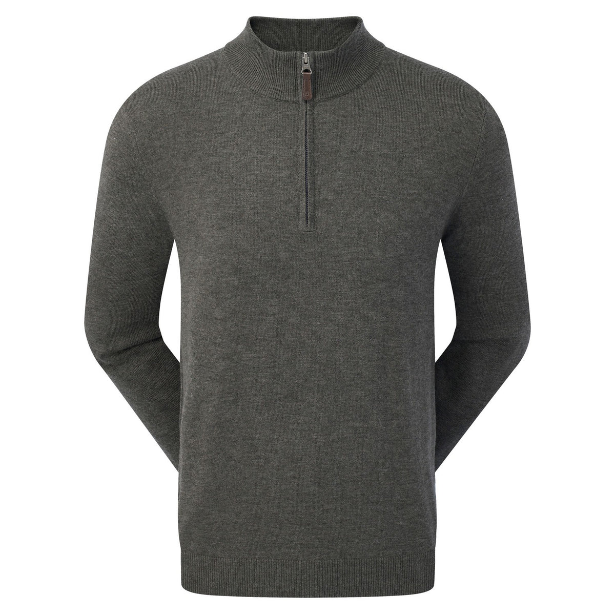 Footjoy Wolmix halve rits golf pullover trui | kleur: Grijs
