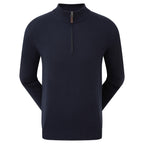 Footjoy Wolmix halve rits golf pullover trui | kleur: Marineblauw