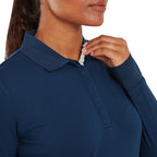 FootJoy ThermoSeries women's long-sleeve golf polo (navy blue)
