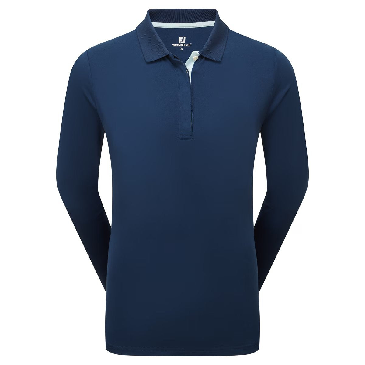 FootJoy ThermoSeries women's long-sleeve golf polo (navy blue)
