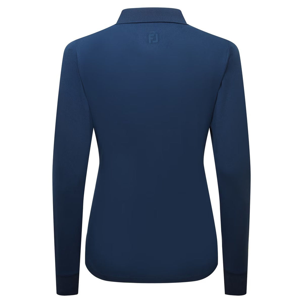 FootJoy ThermoSeries women's long-sleeve golf polo (navy blue)