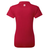 FootJoy Stretch Pique Solid dames golf poloshirt | kleur: Rood