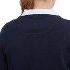 Footjoy Wool Blend v-hals dames golftrui | kleur: Marineblauw