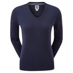 Footjoy Wool Blend v-hals dames golftrui | kleur: Marineblauw