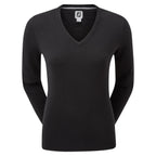 Footjoy Wool Blend v-hals dames golftrui | kleur: Zwart