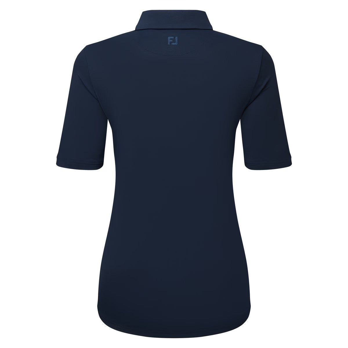 FootJoy Half Sleeve Ruched Lisle - dames golf poloshirt | kleur: Marineblauw