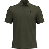 Under Armour Playoff 3.0 Printed heren golfpolo shirt (legergroen)