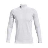 Under Armour Fitted Mock - thermische compressie shirt (wit)