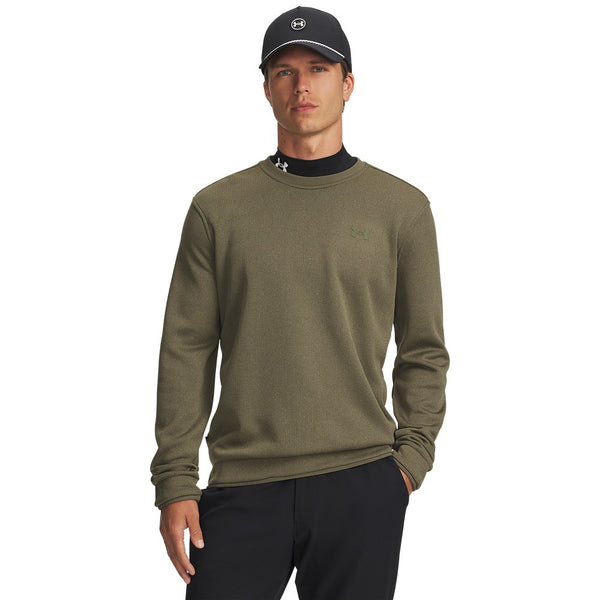 Under Armour Sweater Fleece - heren golf pullover | kleur: Legergroen
