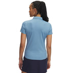 Under Armour Playoff dames golfpolo met korte mouwen | kleur: Rokerig blauw