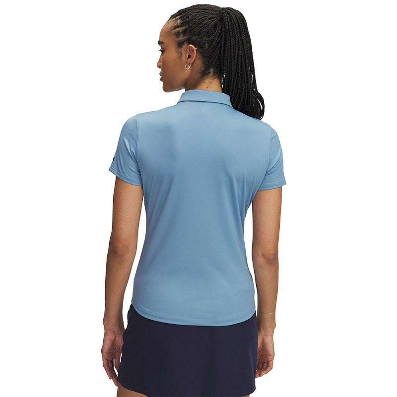 Under Armour Playoff dames golfpolo met korte mouwen | kleur: Rokerig blauw