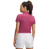 Under Armour Playoff dames golfpolo met korte mouwen (schemerfuchsia)