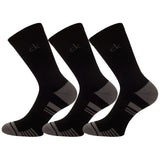 Calvin Klein Tech Crew heren golfsokken 3 paar (zwart)