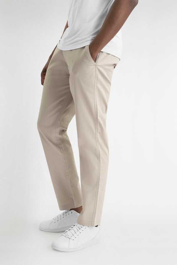 Calvin Klein Vacation Chino - katoenmix slim fit heren golfbroek | kleur: Beige