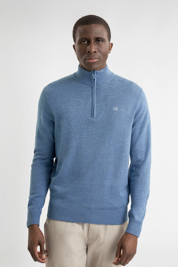 Pull Calvin Klein Avenue - pull de golf pour homme (denim)