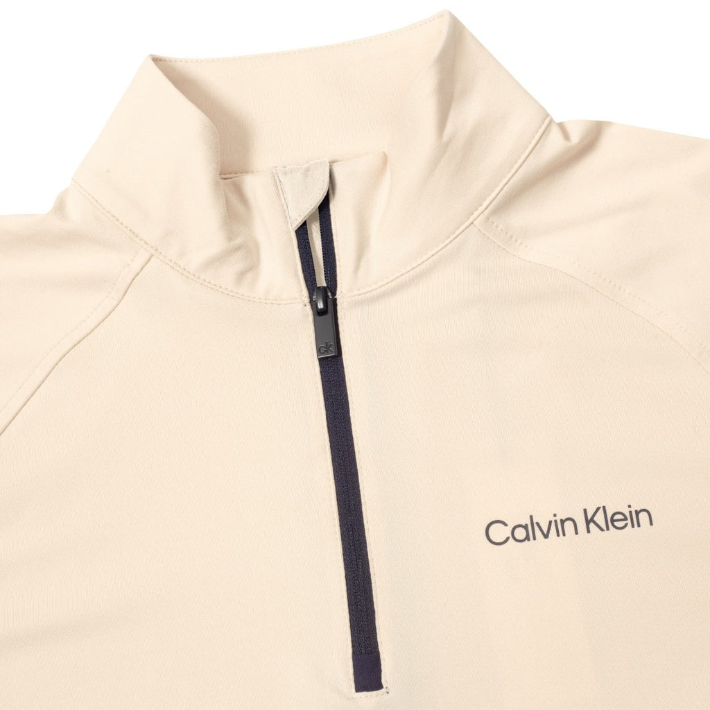 Calvin Klein Dakota Quarter Zip - dames golf pullover (amandelbeige)