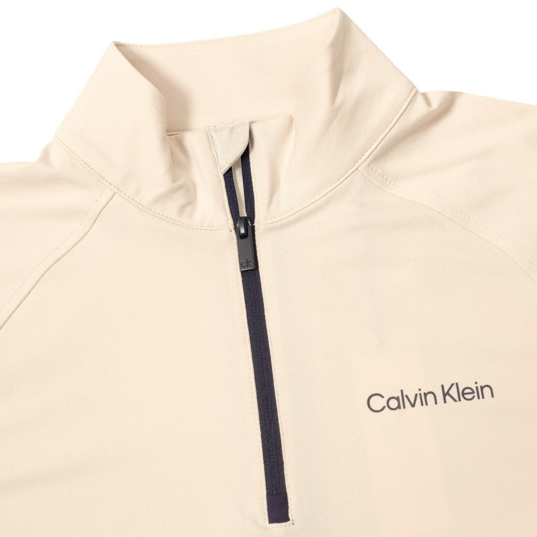 Calvin Klein Dakota Quarter Zip - dames golf pullover (amandelbeige)