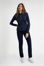 Calvin Klein Mila Lange Mouwen dames golfpolo (marineblauw)
