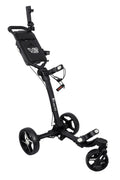 Axglo V2 ultra lichte 3-wiel golftrolley met zwenkwiel | kleur: Zwart