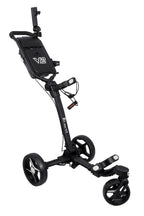 Axglo V2 ultra lichte 3-wiel golftrolley met zwenkwiel | kleur: Zwart