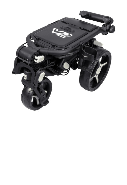Axglo V2 ultra lichte 3-wiel golftrolley met zwenkwiel | kleur: Zwart