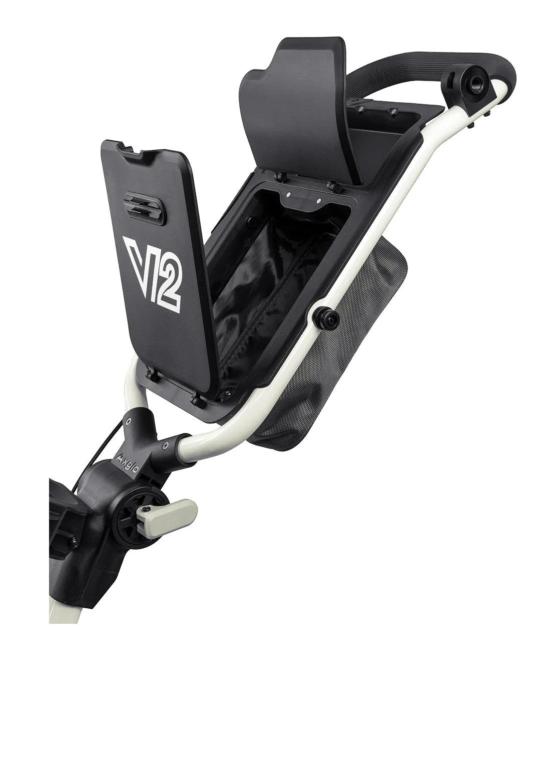 Axglo V2 ultra lichte 3-wiel golftrolley met zwenkwiel | kleur: Zwart