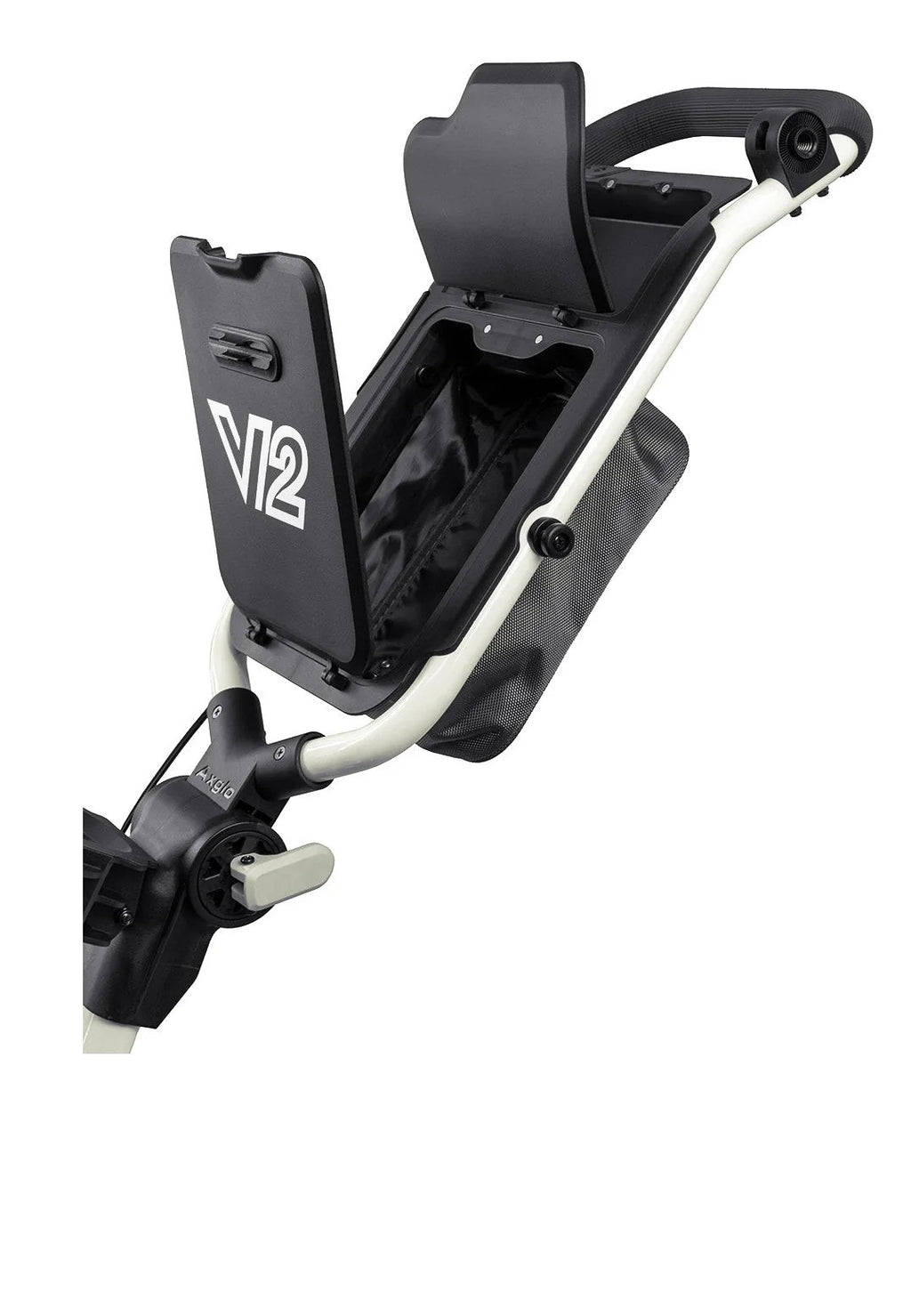 Axglo V2 ultra lichte 3-wiel golftrolley met zwenkwiel | kleur: Grijs