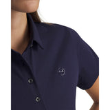 Under Armour Dry dames golfpolo (marineblauw)
