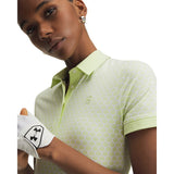 Under Armour Dry dames golfpolo (groen print)