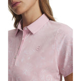 Under Armour Dry dames golfpolo (roze print)