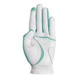 Zoom Hybrid dames golfhandschoen (wit-mintgroen)