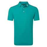 FootJoy Stretch Pique heren golfpolo shirt (turquoise)