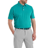 FootJoy Stretch Pique heren golfpolo shirt (turquoise)