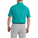 FootJoy Stretch Pique heren golfpolo shirt (turquoise)
