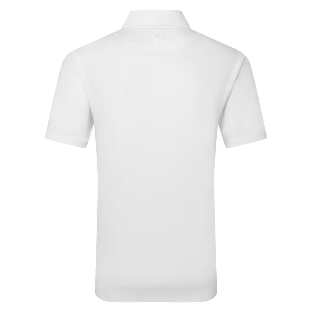 FootJoy Lisle Solid Heren Golfpolo Shirt | kleur: Wit