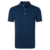 FootJoy Lisle Solid Heren Golfpolo Shirt (marineblauw)