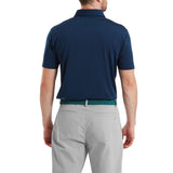 FootJoy Lisle Solid Heren Golfpolo Shirt (marineblauw)