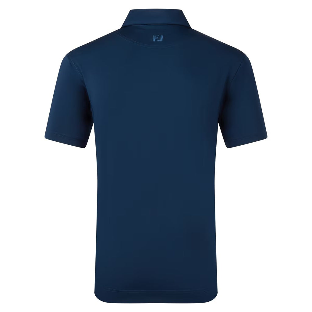 FootJoy Lisle Solid Heren Golfpolo Shirt | kleur: Marineblauw