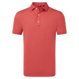 FootJoy Lisle Solid Heren Golfpolo Shirt (vintage rood)