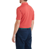 FootJoy Lisle Solid Heren Golfpolo Shirt (vintage rood)