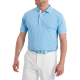 FootJoy Wordmark Pique heren golfpolo shirt (blauw)