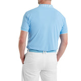 FootJoy Wordmark Pique heren golfpolo shirt (blauw)